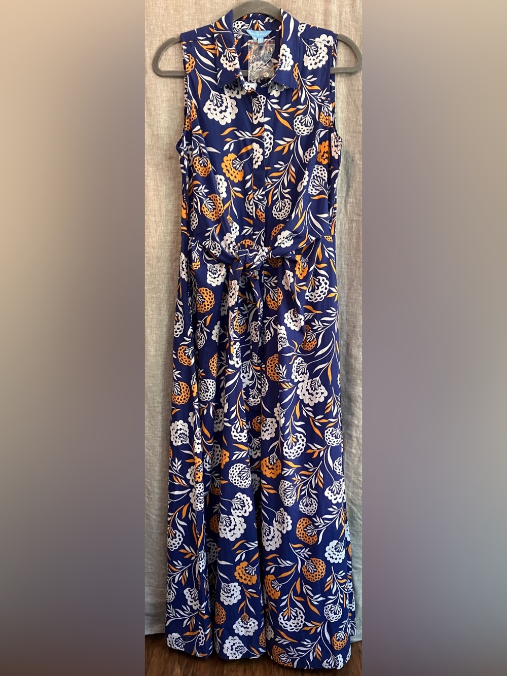 NWT Draper James Evangeline Midi Dress in Abstract Dahlia